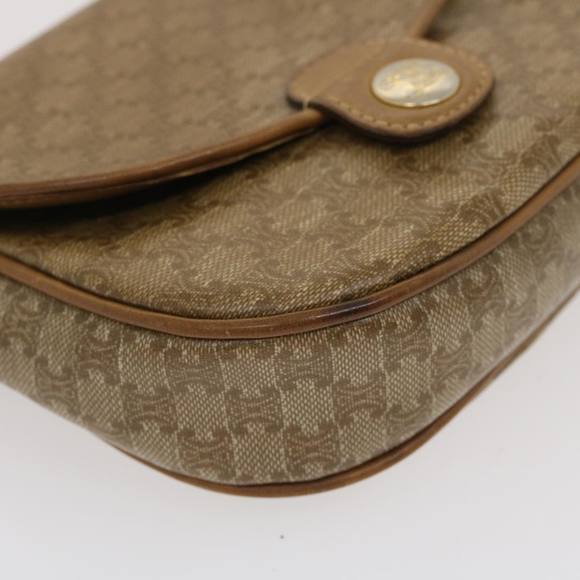 CELINE Macadam Canvas Shoulder Bag Beige Auth 29662 - Picture 9 of 16